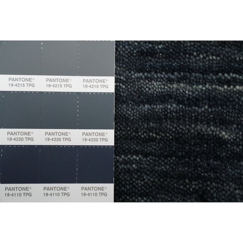 Hand Knotted Oriental 100% Wool Carpet Tribal Animal Pictorial Navy Blue & Blues Gabbeh Area Rug - 4' 11'' X 3' 0''