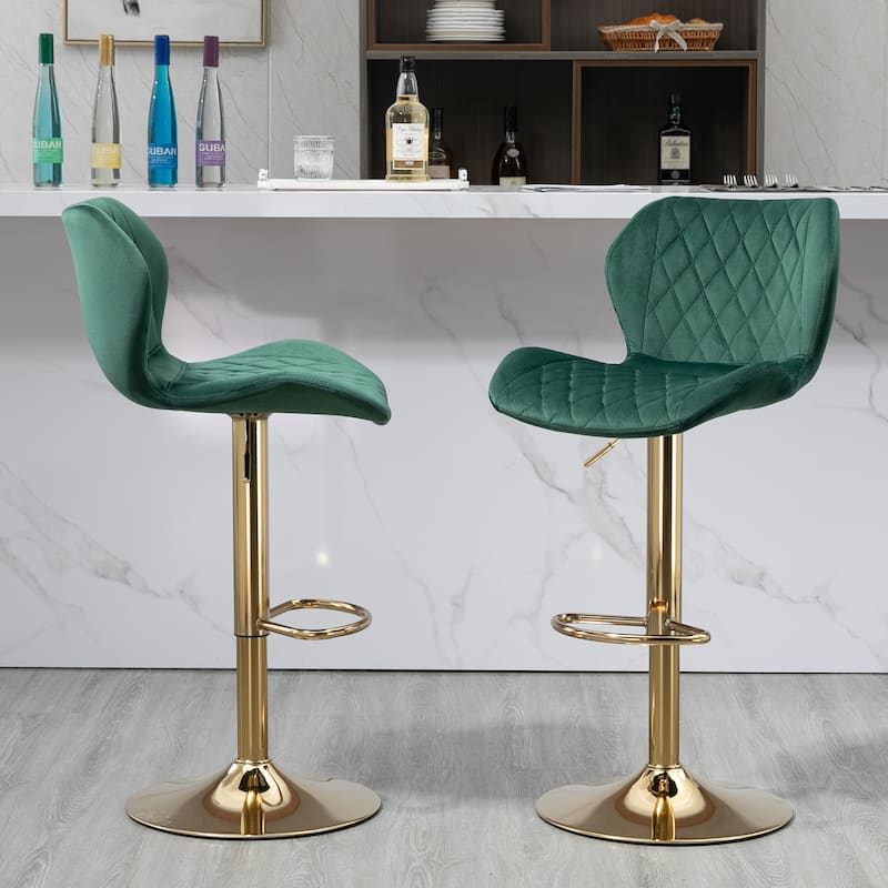 Adjustable Swivel Bar Stools Set Of 2