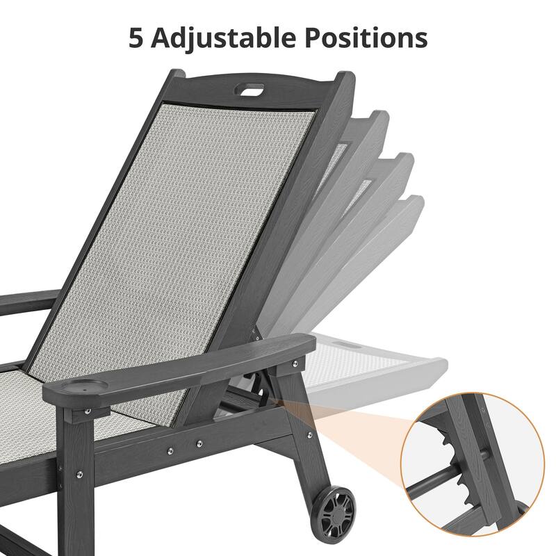 Hdps Outdoor Chaise Lounge Chair For Pool,Pool Lounge Chairs Set Of 1/2/3/4 - 28"W X 79"D X 38.8"H