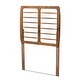 preview thumbnail 3 of 12, Carolyn Mid-Century Ash Walnut Finished Wood Headboard Twin