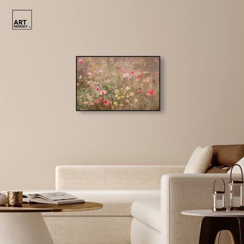 Wildflower Meadow Canvas by Art Remedy