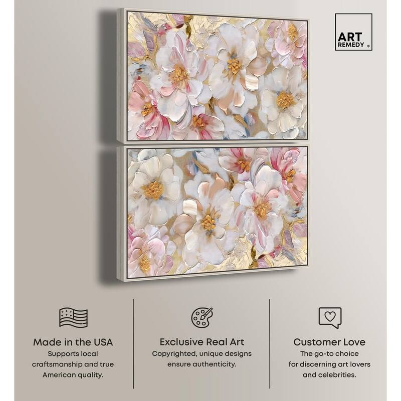 Pink Porcelain Purse and Perfume Canvas by Art Remedy