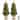 Costway 2 PCS 4 FT Pre-Lit Potted Christmas Tree Artificial Entrance - See Details