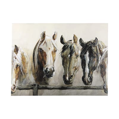 Horses (56 x 42) Canvas Art Print
