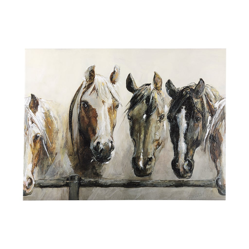Horses (56 x 42) Canvas Art Print