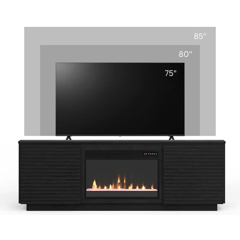 Bridgevine Home Stardust 73 inch Fireplace TV Stand for TVs up to 85 inches