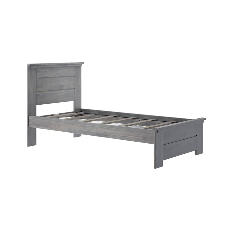 Max and Lily Farmhouse Twin Bed with Panel Headboard