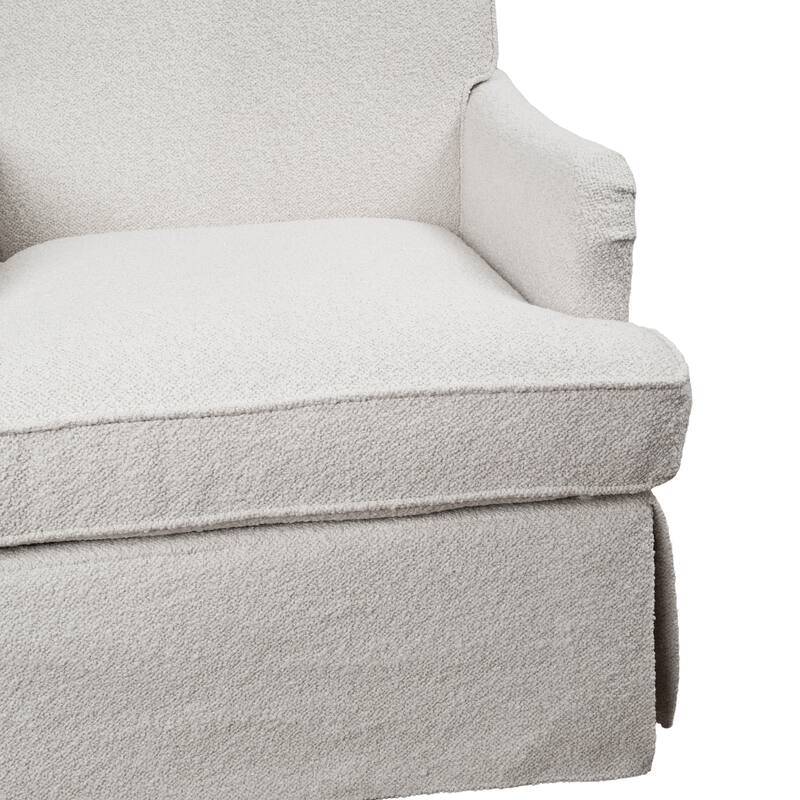 Art Leon Upholstered Swivel Accent Armchair