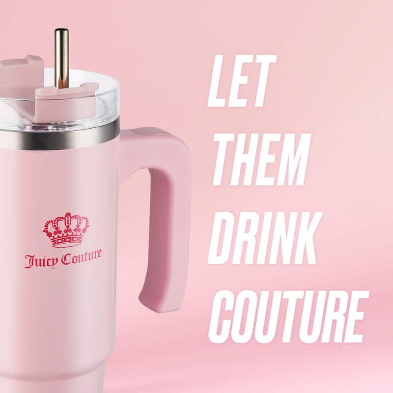 Juicy Couture Travel Style Designer Water Bottle - 31.5oz