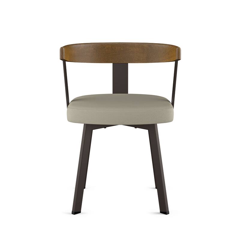 Amisco Lars Dining Chair with Wooden Backrest and Armrests