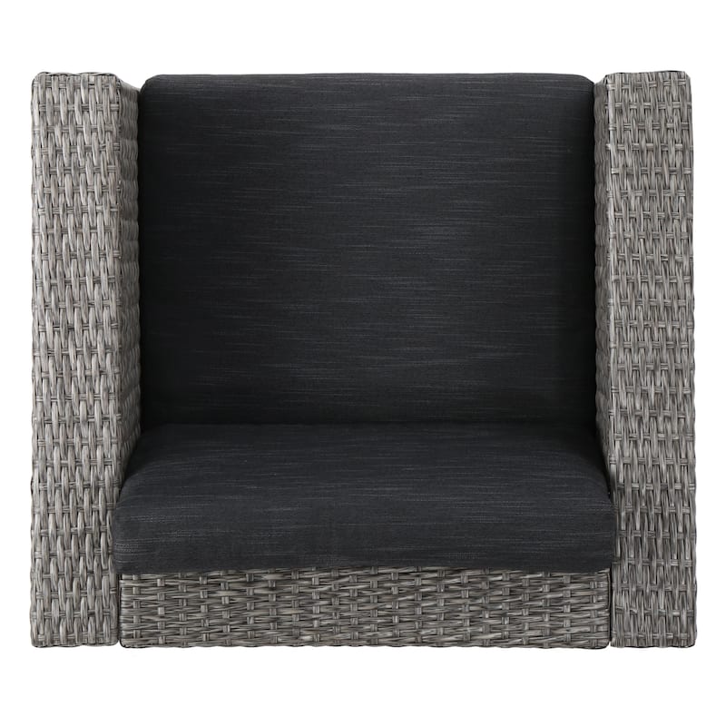 Puerta Outdoor 4-piece Patio Chat Set by Christopher Knight Home