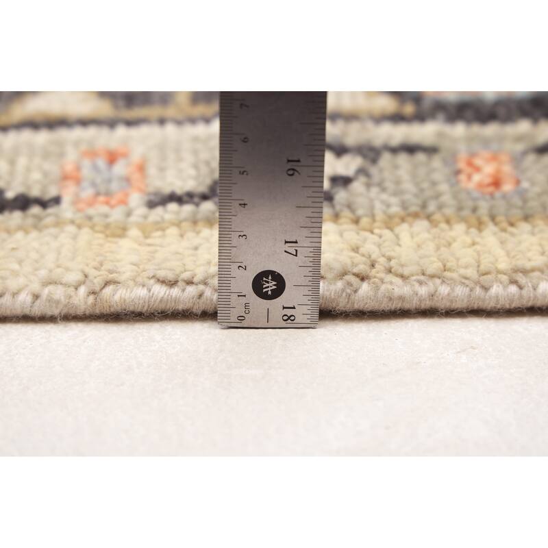 ECARPETGALLERY Hand-knotted Mamluk Ivory Wool Rug - 9'1 x 11'11