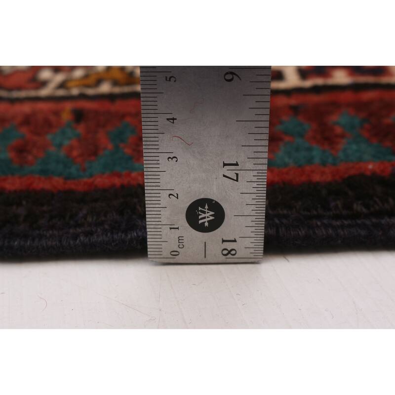 ECARPETGALLERY Hand-knotted Konya Anatolian Cream, Red Wool Rug - 3'6 x 13'9