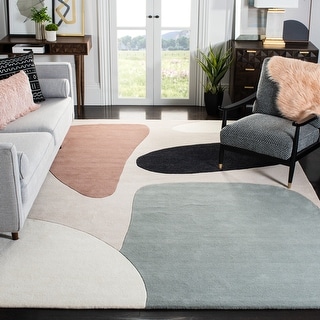 SAFAVIEH Handmade Fifth Avenue Regan Mid-Century Modern Wool Rug