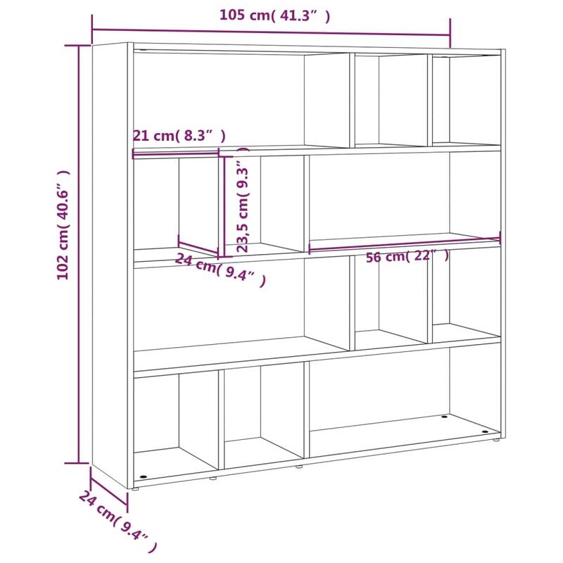 vidaXL Book Cabinet/Room Divider