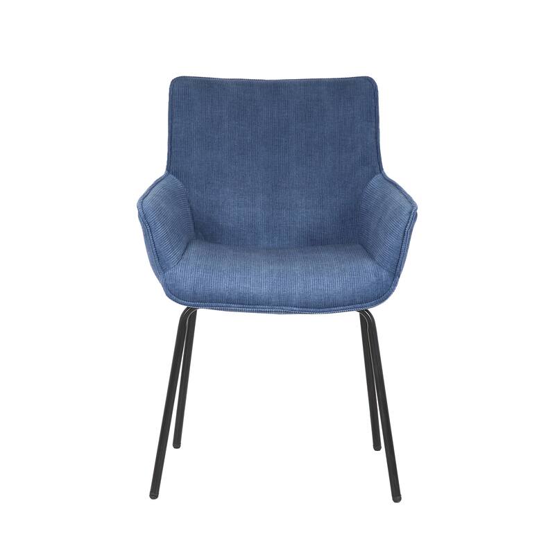 Porthos Home Remy Dining Chairs with Arms, Fabric and Iron Legs