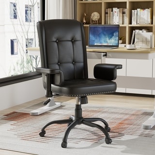 Adjustable Desk Chair Executive Office Chair Computer Chair Ergonomic Mid Back with 360°Swivel, Home Office Desk Chair