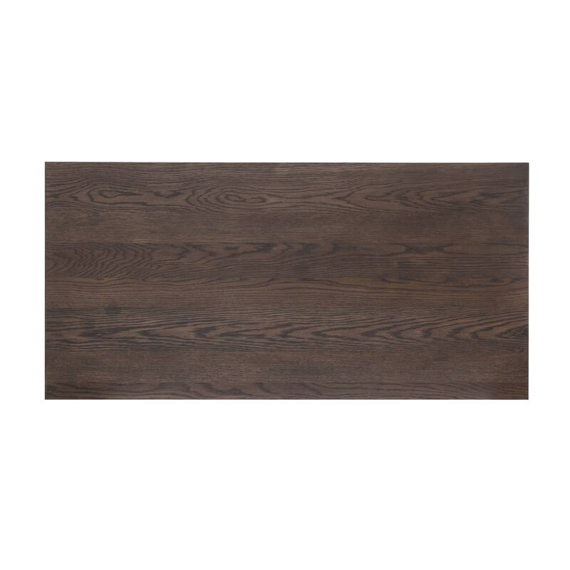 Rye Studio Minimalist Wood Coffee Table in Smoked Oak Stain