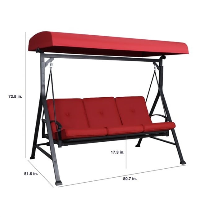 Mainstays belden park porch swing sales