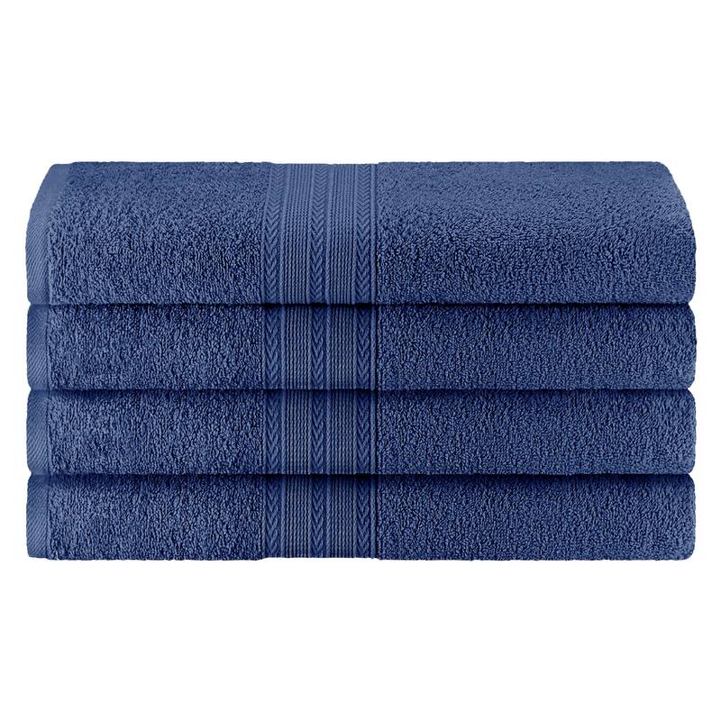 Eco-Friendly Sustainable Cotton Bath Towel by Superior (Set of 4)