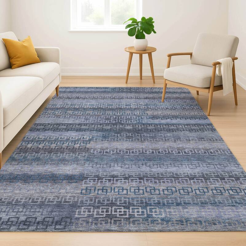 Premium Washable Super Soft Modern Stripe Mayfield Rug