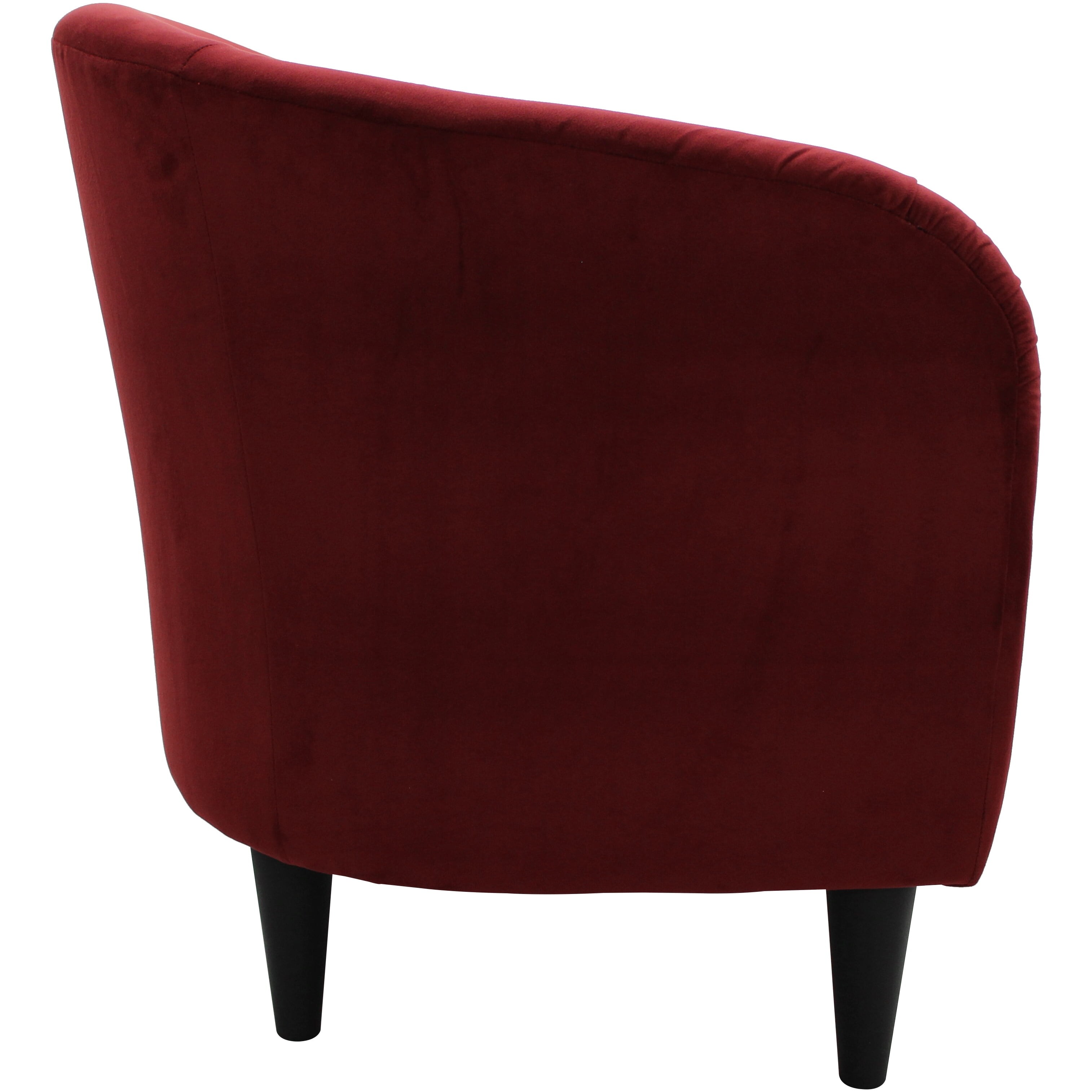 Microfiber Tub Accent Chair Berry Red Berry Red Berry Red
