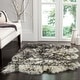 preview thumbnail 20 of 96, SAFAVIEH Handmade Natural Sheepskin Leanca 3.4-inch Thick Rug 3' x 5' - Ivory/Dark Charcoal