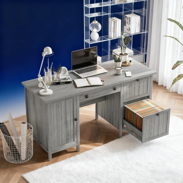 Desk Home Office Work station Vintage Executive Computer Desk