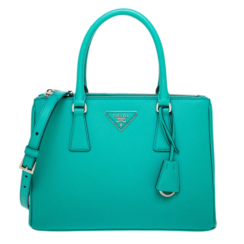 Prada Medium Galleria Bag - Teal