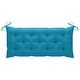 preview thumbnail 5 of 6, vidaXL Folding Patio Bench with Cushion 46.5'' Bamboo - 46.5'' x 15'' x 17.7''