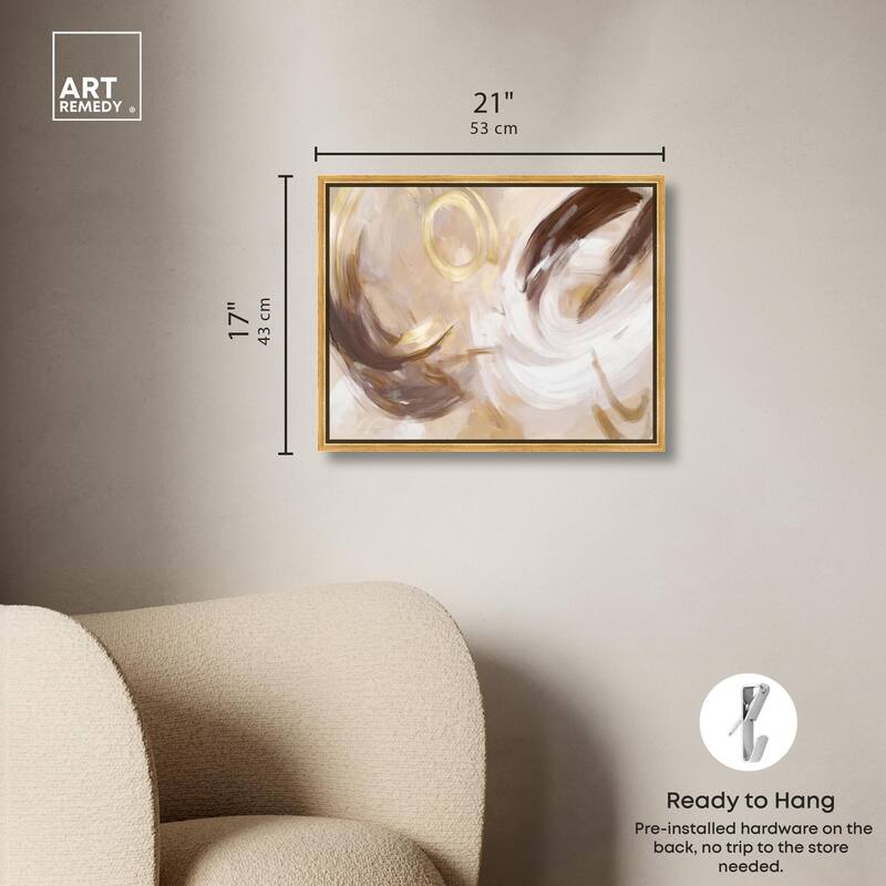 Dreamy Swirls II Canvas by Art Remedy