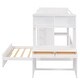 preview thumbnail 69 of 90, Modern Style Wooden Loft Bed with a Twin Size Stand-alone Bed, Shelves, Desk and Wardrobe