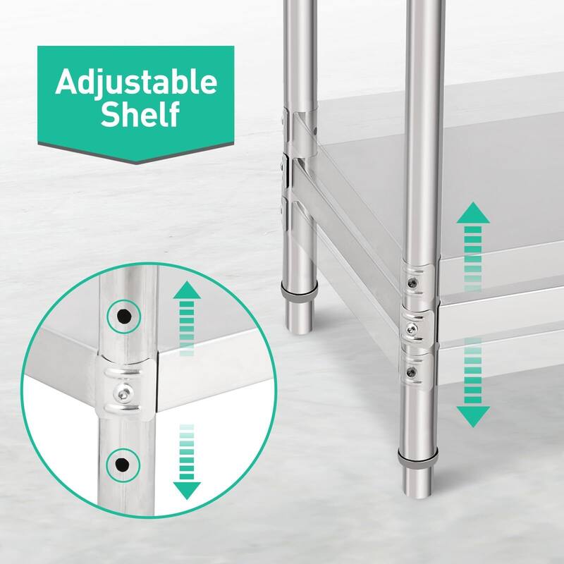 Stainless Steel Worktable, Commercial Workstation