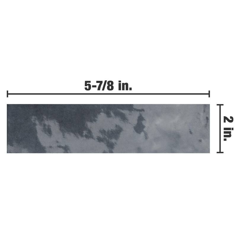 Merola Tile Coco Glossy Blue Night 2" x 5-7/8" Porcelain Wall Tile