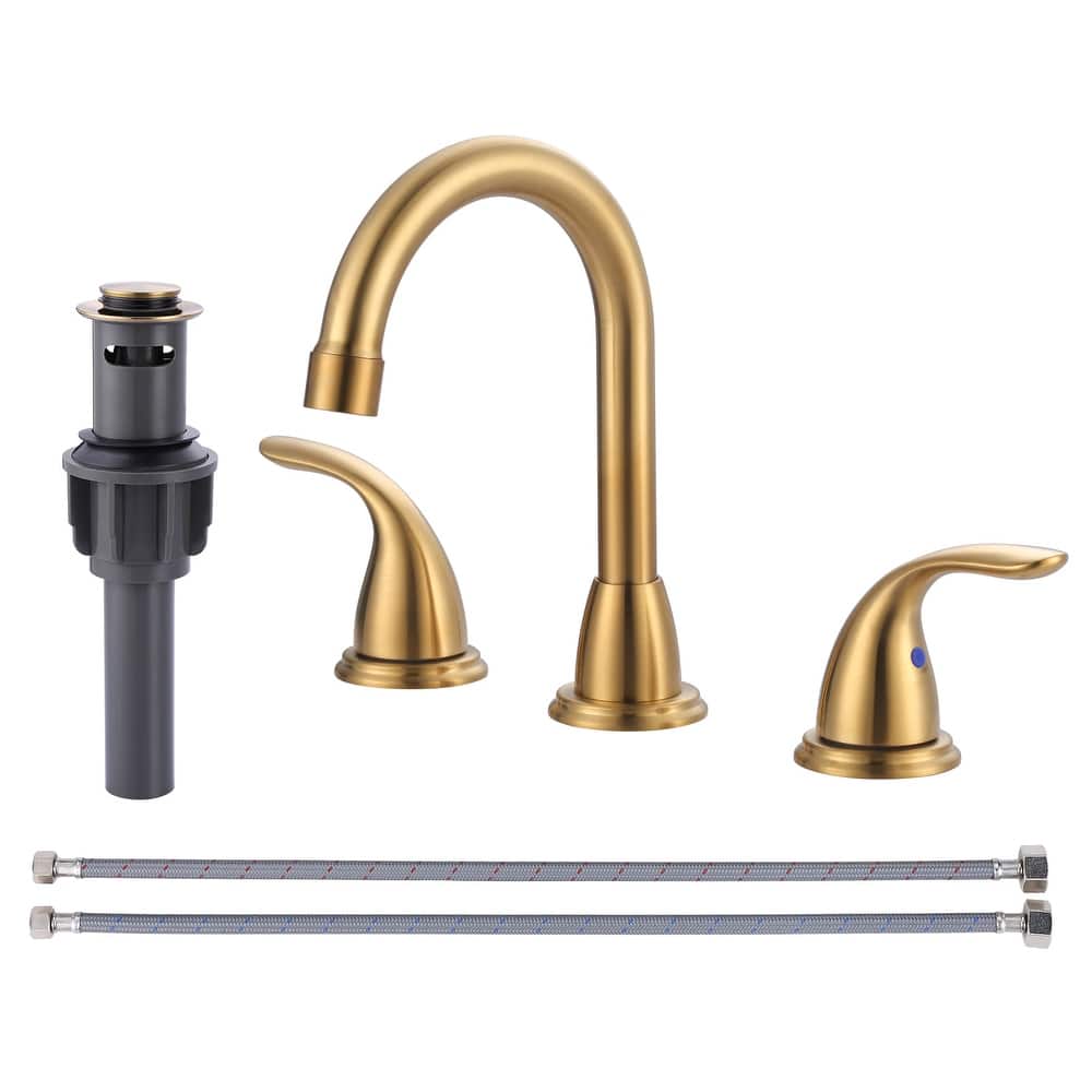 WOWOW 8 in. Widespread Double Handle Bathroom Faucet
