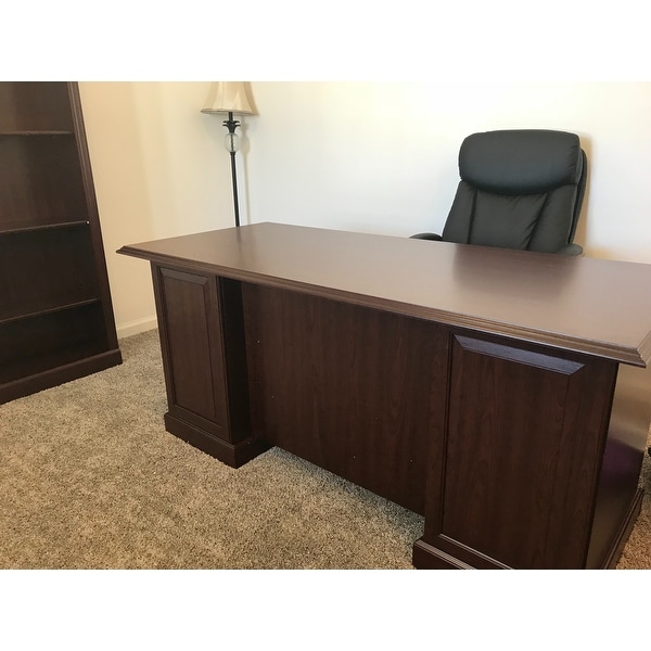 Kathy Ireland Office Bennington Manager S Desk In Harvest Cherry Kathy Ireland Office Bennington Manager S Desk In Harvest Cherry Free Shipping Today 17439021