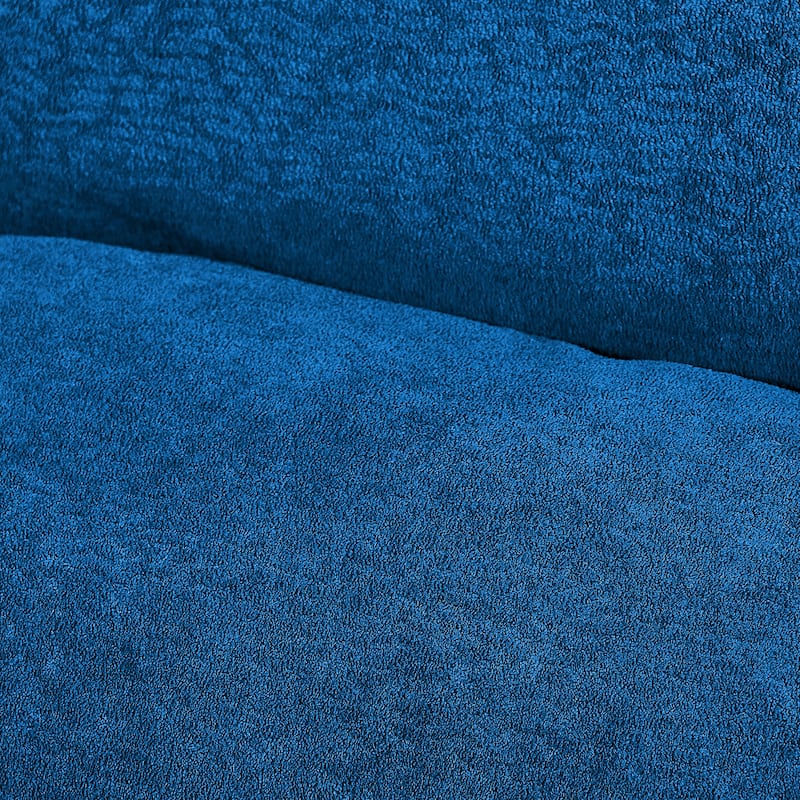 47" Convertible Velvet Sofa Bed, 3-in-1 Pull-Out Loveseat Chaise Lounge with Adjustable Backrest for Living Room