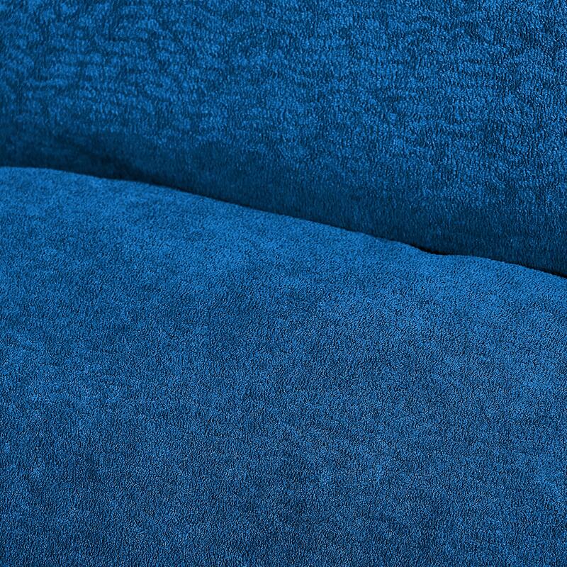 Anmytek 3-in-1 Multi-Functional Convertible Sleeper Sofa Bed - 47'' Velvet Upholstered Loveseat Chaise Lounge