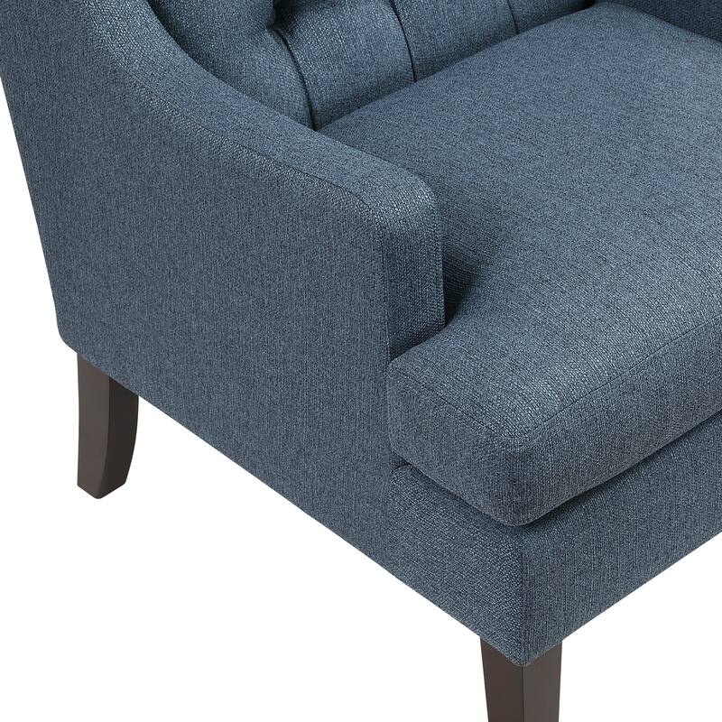 Haven 29" Textured Accent Chair - Button-tufted Chair Back