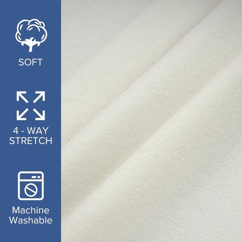 HIgh Stretch Jersey Knit Wrap Around Box Spring Cover