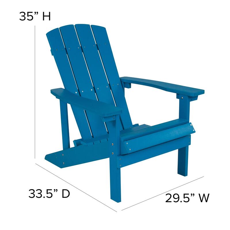 All-weather Poly Resin Wood Outdoor Adirondack Chair (Set of 4)