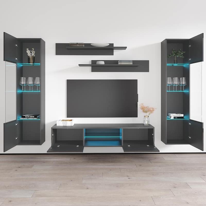 Fly A 33TV Wall Mounted Floating Modern Entertainment Center