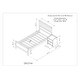preview thumbnail 7 of 5, White Twin Bed with Headboard, Footboard & Nightstand - Stylish and Versatile
