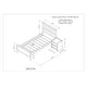 preview thumbnail 7 of 5, White Twin SizeModern Bed with Nightstand, Ideal for Kids, Teens, and Adults, Sturdy Construction, No Box Spring Needed