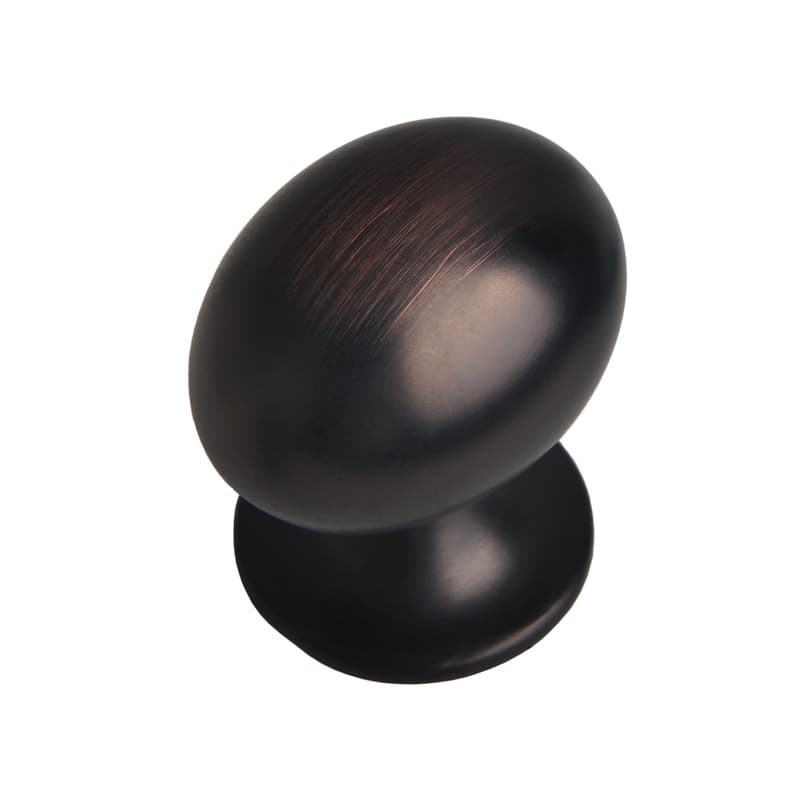 Utopia Alley Danbury Oval Cabinet Ring Pull Knob - Vintage Cabinet Hardware with Hand Finished Oil Rubbed Bronze, 1.3"
