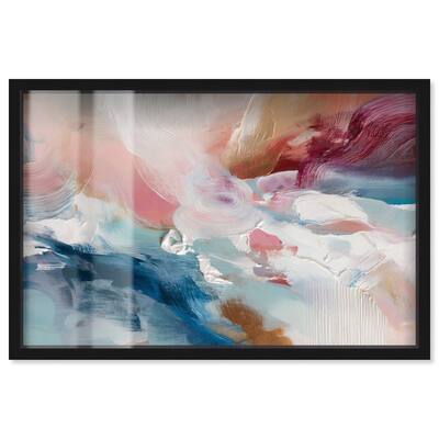 Rosy and Ocean Hues I Shadowbox by Art Remedy