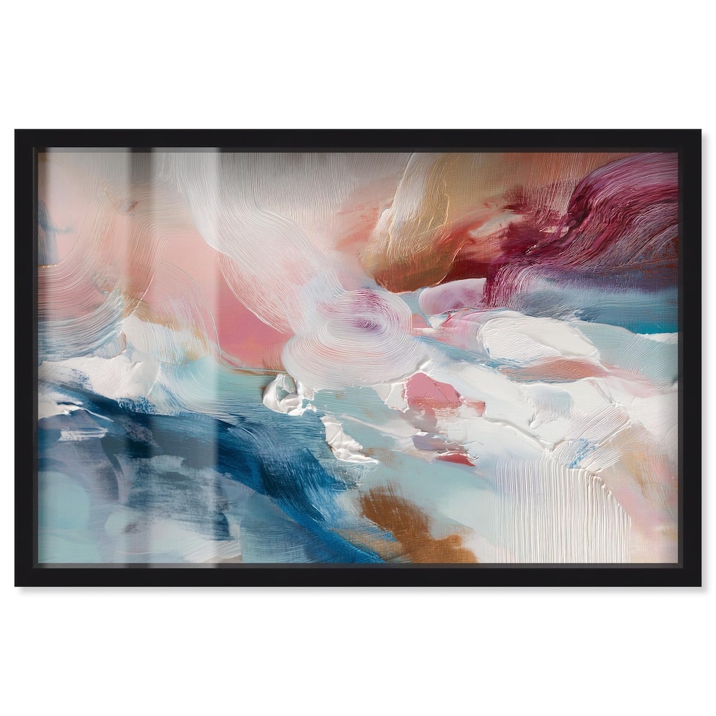 Rosy and Ocean Hues I Shadowbox by Art Remedy