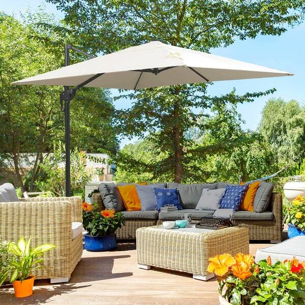 9ft patio umbrellas on sale IdealHouse 9FT Outdoor Patio Umbrella Table Market Umbrella with Push  Button Tilt and Crank 8 Sturdy Ribs UV Protection Waterproof for Garden  Deck Backyard Pool Multiple colors in the Patio Umbrellas department