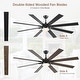 preview thumbnail 9 of 11, Kviflon 72 Inches 8 Blades Ceiling Fan with Light for indoor or Outdoor Patio Garage Large Living Room - 72 Inches