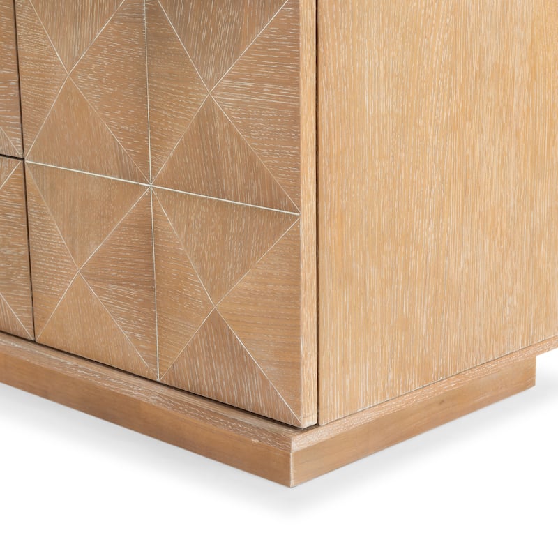 SAFAVIEH Couture Patty 4 Door Wood Media Stand - 63"W x 17"D x 19"H